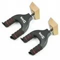 RockJam Wall Mountable Universal Guitar Hanger with Padded Arms - Twin Pack