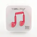 Happy Plugs Ohrhörer mit Mikro und FB passt zu Apple und Android Kirschrot