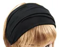 axy Haarband Yoga Stirnband Headband Hairband Wunderschön Damen Haarschmuck Sport Stirnbänder HB4 (Schwarz, Extra breit)