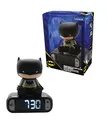 Lexibook - Wecker mit Nachtlicht Batman, Batman-Digitalwecker mit Nachtlicht Snooze, Uhr, leuchtendes Batman, Schwarz - RL800BATLXB