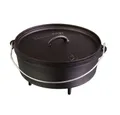 Camp Chef Feuertopf Camp Chef Classic Dutch Oven Topf 35cm Feuertopf Gusseisen - mit Füßen, Gusseisen