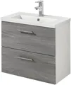 welltime Waschtisch Trento, verschiedene Ausführungen und Farben, Breite 60 cm, Tiefe 36 cm, SlimLine Badmöbel, Waschplatz
