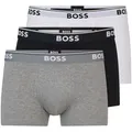 BOSS Trunk TRUNK 3 PACK (3-St) BOSS Schriftzug auf dem Bund grau L