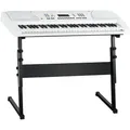 FunKey 61 WH Keyboard inkl. Netzteil und Notenhalter Weiß  Safety Fix Set