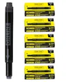 ONLINE 25x kompatible LAMY Patronen schwarz, auch für Pelikan, Stabilo etc., Universal Tintenpatronen, Füller Patronen, Vorteilspack Kombi Patrone black, Ersatz-Patronen Füllhalter