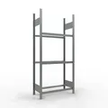 Rädergrundregal 2000x900x400 mm - 3 Ebenen à 900 mm, verzinkt