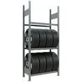 SCHULTE Reifenregal 13820 silber 90,0 x 40,0 x 200,0 cm