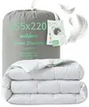 Welldora Komfort Bettdecke 155x220 Sommer | 100% Extraweiche Federn & Daunen | Fachärztlich geprüft, Oeko-Tex, Allergiker | Zertifiziert für Tierwohl | Dünne leichte Sommerdecke Daunendecke 155x220