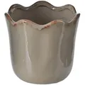 Butlers Übertopf, Beige, Keramik, 15x14x15 cm, Dekoration, Blumen & Zubehör, Übertöpfe