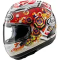 Arai RX-7V Evo Nakagami GP3 Helm, weiss-rot-orange, Größe S für Männer