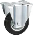 1 Stück Dörner+Helmer Bockrolle schwarz Ø100mm Möbelrolle 713152 Tragkraft 70kg