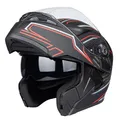 Motorradhelm mit doppeltem Visier XL (61–62 cm)