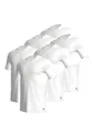 adidas Crew Neck T-Shirt Herren Unterhemd Rund Ausschnitt Baumwolle 6er Pack, Farbe:White2, Bekleidungsgröße:M