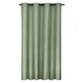 Moon 2er Pack Vorhang Ocean 70% Blickdicht, Ösenvorhang, Höhe 245 cm - Breite 140, verdunkelnd mit 8 Ösen (kiefergrün)