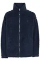 OXMO OXTovine Damen Jacke Übergangsjacke Teddy-Jacke Loose Fit, Farbe: Total Eclipse (194010), Größe: 2XL