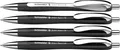 3 + 1 GRATIS: Schneider Kugelschreiber Slider Rave XB schwarz Schreibfarbe blau, 3 St. + GRATIS 1 Slider Rave XB schwarz (132584)