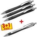 3+1 Schneider 132584 Slider Rave XB Kugelschreiber 3 schwarz 1 schwarz-weiß