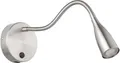 EGLO Wandleuchte OLIVANDINO 1 Wandlampe - Stahl - LED - 3,8W - IP20, Ein-/Ausschalter, USB-Anschluss mit Ladefunktion, LED fest integriert, Warmweiß, Wandstrahler, Wandspot, Wohnzimmer, Flur, Schlafzimmer, Ø11 x AL43 cm