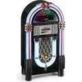 Karcher JB 6608D Jukebox mit Plattenspieler (CD-Player, Bluetooth, UKW / DAB+ Radio, Lightshow)