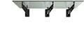 Glaszentrum Hagen - 250x90cm Glasvordach - Überdachung - inkl. Halter in Ral 7016