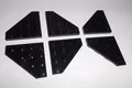 Lego (30503) 6 schräge Platten 4x4, in schwarz aus 6211 8017 4479 7262 7047 7678