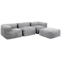 icon Sofa, Spar-Set, Schaumstoff Füllung, für Wohnzimmer, für Schlafzimmer grau 390 cm x 68 cm x 100 cm