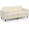 Gerades 3-sitzer-sofa Callie Aus Cord In Beige