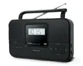 Muse M087MB PLL-FM/AM Radio mit 20 Senderspeichern, Uhrfunktion, Kopfhörerbuchse, AUX-Eingang, Betrieb mit AC/DC