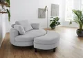 Loveseat "Ravi Sessel, B: 114 cm, Sitzhöhe: 42 cm", grau (hellgrau), B:114cm H:83cm T:154cm