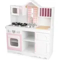 KidKraft Modern Country Kinderküche aus Holz Landhausstil Spielküche Rosa Weiß
