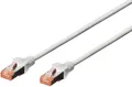 Digitus DK-1644-020 RJ45 Patchkabel CAT 6 S/FTP 2.00m Grau Halogenfrei, verdrillte Paare, mit Rastnasenschutz, Flammwidrig 1St.