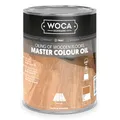 WOCA Denmark Master Colour Oil Weiß 1 L - Parkettöl für den Innenbereich für Holzmöbel, Böden, Verkleidungen und Schränke