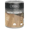 Woca Meister Colour Öl - 2in1 Farbe und Schutz zur Holzbodenpflege, weiß 1 Liter