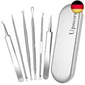 Upmore Pickel Werkzeug-Set, Mitesserentferner, professionelle Edelstahl-Akne,