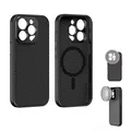 FREEWELL Pro Filmmaker Tasche für iPhone 15 Pro - 17mm Objektivschlitz & magnetische Filterhalterung Schwarz