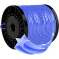 Rasentrimmer Faden 2,4 mm Nylon Ersatzfaden 100 m Blau 5-Kant, Batteriebetrieben