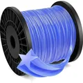 Gartentrimmer Faden Nylon, 2,4mm, 100m, Blau, 5-Kant, Ersatzfaden, Rasentrimmer