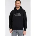 The North Face Kapuzensweatshirt M DREW PEAK REGULAR HOODIE mit Kängurutasche, mit regulierbarer Kapuze, sportlicher Stil schwarz M (50/52)