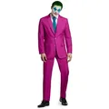 SuitMeister Partyanzug Ruby Red Joker Kostüm Anzug - Halloween Karneval, Kein Joke: dieser Anzug lässt sich auch im Alltag tragen! rot L