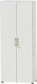 Schäfer Shop Select Schrank Start Off Wood, 6 OH, abschließbar, B 800 x T 420 x H 2240 mm, Holz, lichtgrau 113369