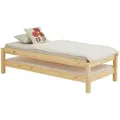 Idimex Stapelbett, Natur, Holz, Kiefer, Vintage, 90x190 cm, FSC Mix, Schlafzimmer, Betten