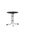 SIEGER Klapptisch "207", LxBxH: 70 x 72 x 72 cm, Mecalit-Pro, rund - silberfarben