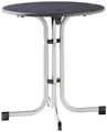Sieger 207/A Boulevard-Klapptisch Mecalit Ø 70cm graphit, 4 Füße