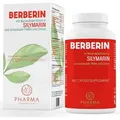 Berberin 500 mg Kapseln hochdosiert mit Silymarin und Mariendistel - Berberine HCL Supplement für Stoffwechsel, Verdauung, Energie und Wohlbefinden
