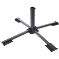 Spetebo Plattenständer Sonnenschirmständer für Gehwegplatten 40x40 cm, für Stöcke bis Ø 44 mm schwarz