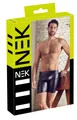 NEK Sexy schwarze enge Herren-Shorts mit Taschen, Größe L