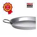 Paella World International Paellapfanne Stahl poliert mit Griffen, in verschiedenen Größen wählbar, Stahl Ø 50 cm