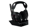 LOGITECH Astro A50 (Gen 5) LIGHTSPEED kompatibel mit Dolby Atmos inkl. Basisstation, kabellos, Over-ear Gaming Headset Bluetooth Schwarz