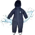 BMS Regenoverall Regenanzug für Kinder 100% wasserdicht & atmungsaktiv - PFC frei im praktischen Design blau 92