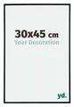 Your Decoration - Bilderrahmen 30x45 cm - Schwarz Matt - Bilderrahmen aus Kunststoff mit Acrylglas - Antireflex - 30x45 Rahmen - Evry